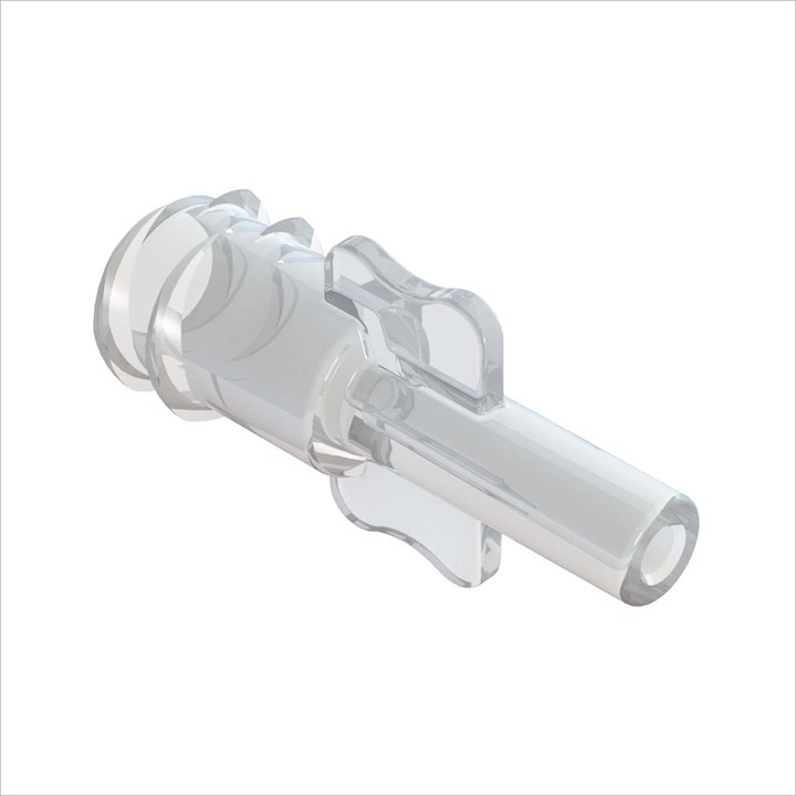Female Luer Lock to Port - Clear Polycarbonate