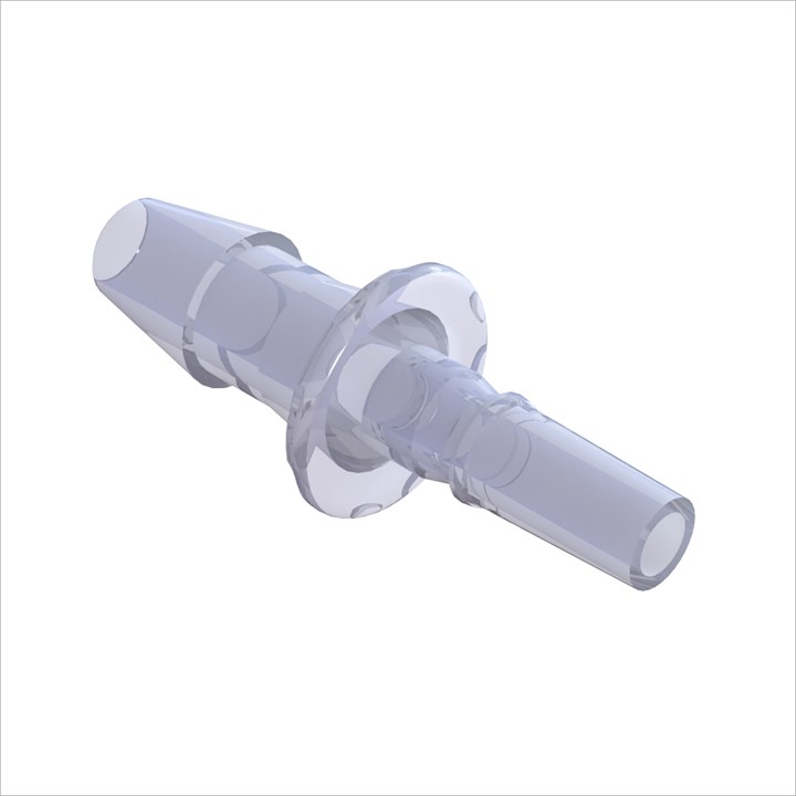 Rotating Male Luer to 3/16" High Flow Barb (4.75mm) ID Tubing; High Flow