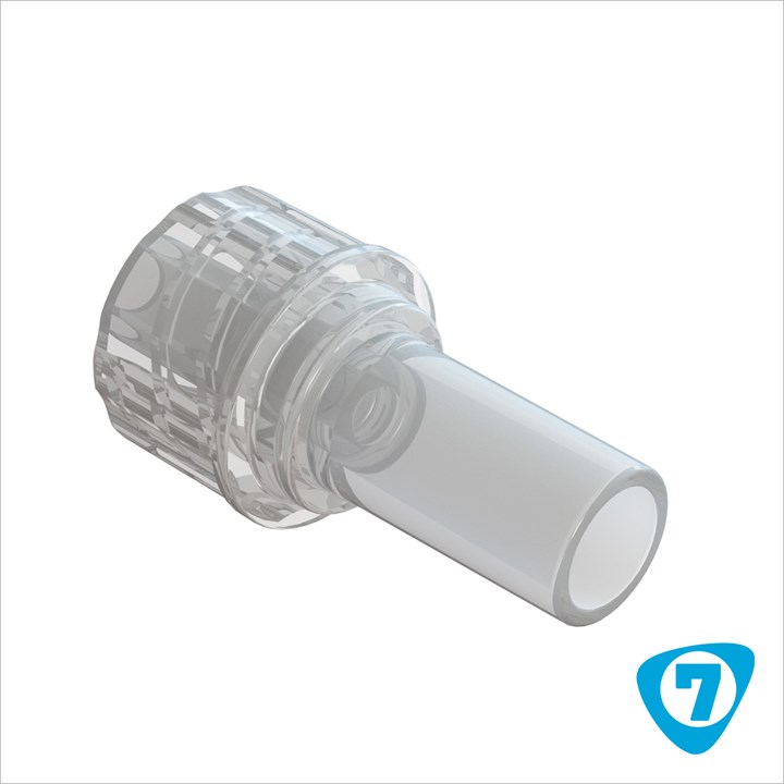 80369-7 Male Luer Lock Bond in Port .192/.182 - Acrylic