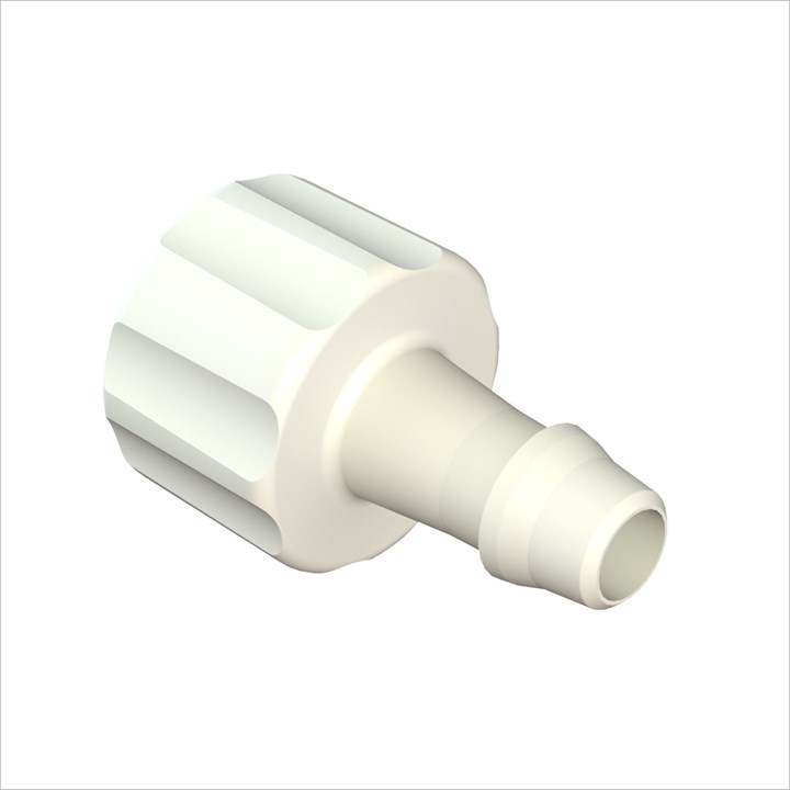 Male Luer Lock to 5/32" High Flow Barb (4mm) ID Tubing; High Flow - Custom Core