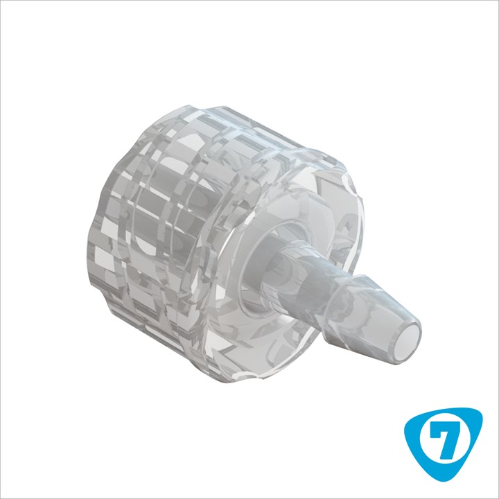 80369-7 Male Luer Lock to 3/32" Barb (2.25mm) ID Tubing