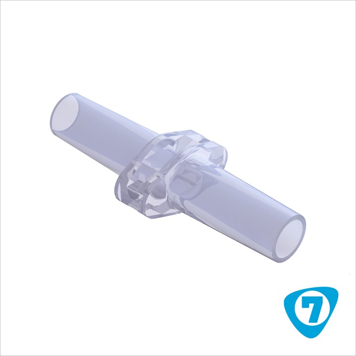 ISO 80369-7 Male Slip Luer Coupler - Lipid Resistant Radiation Stable Polycarbonate
