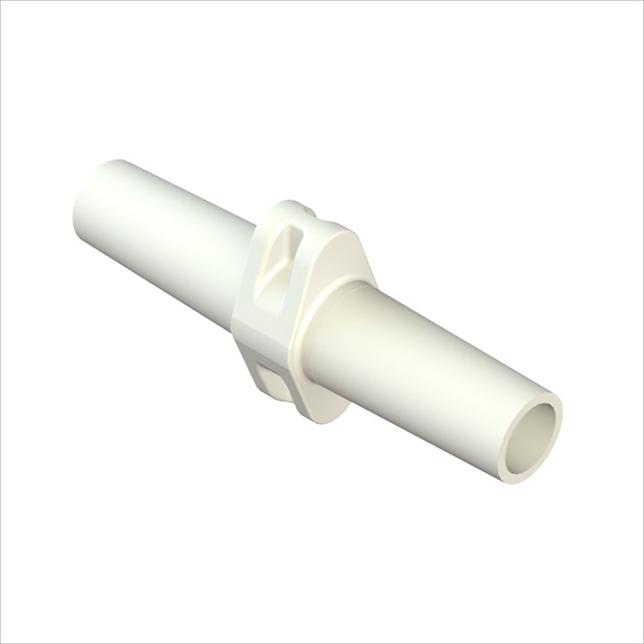 Male Slip Luer Coupler - White Nylon