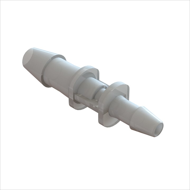 Straight Reducing Connector 3/16" to 1/8" Barb (4.75mm to 3mm) ID Tubing