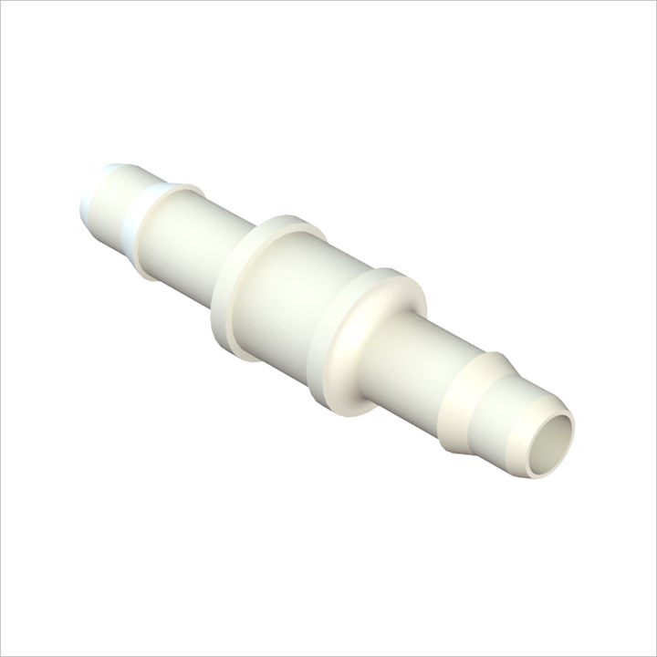 Straight Connector with Rigid 3/32" Barbs (2.25mm) ID Tubing