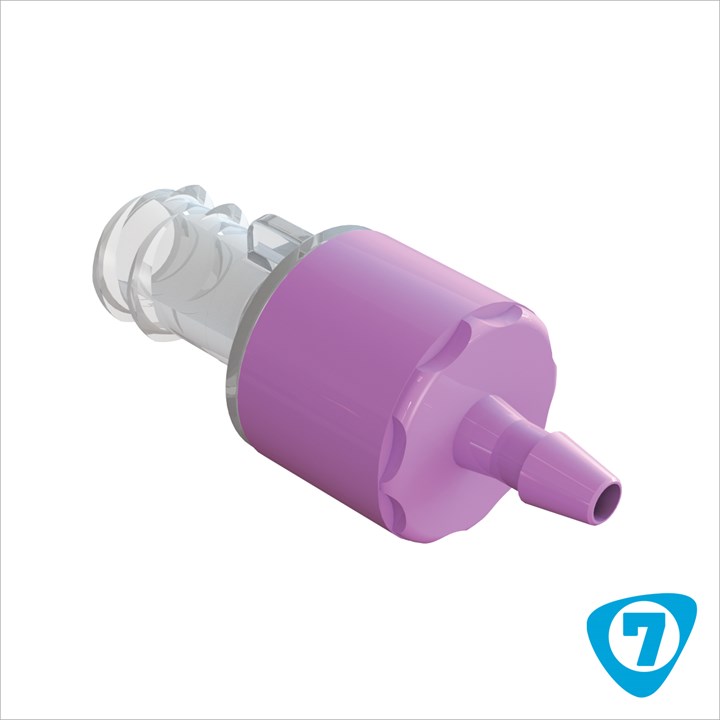 80369-7  Check Valve Female Luer Lock to 3/32" Barb