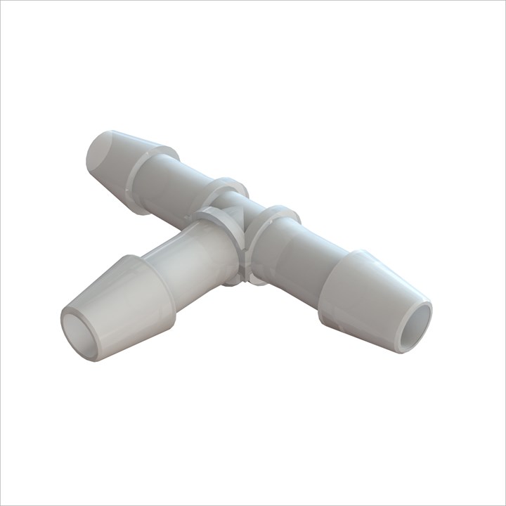 Tee Connector with 1/4" Barbs (6.25mm) ID Tubing
