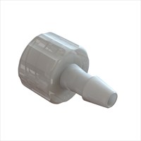 Male Luer Lock to 1/8" Barb (3mm) ID Tubing - Kynar 1000HD