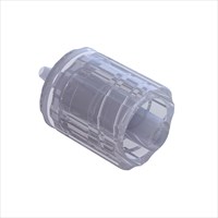 Rotating Male Luer with Snap Ring to 1/16" Barb (1.5mm) ID Tubing