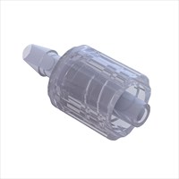 Rotating Male Luer with Snap Ring to 1/8" Barb (3mm) ID Tubing