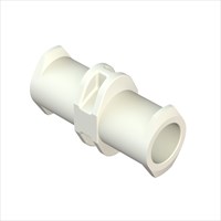 Female Slip Luer Coupler - White Nylon