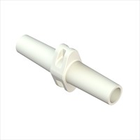 Male Slip Luer Coupler - White Nylon