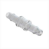 Straight Connector with Rigid 3/32" Barbs (2.25mm) ID Tubing - Animal Free Polypropylene