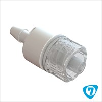 80369-7 Male Luer Lock to 1/8' Barb (3mm) - Hydrophobic Bacterial Filter (.2microns)