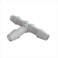 Tee Connector with 1/4" Barbs (6.25mm) ID Tubing