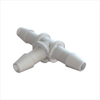 Tee Connector with 5/32" Barbs (4mm) ID Tubing - Kynar 1000HD