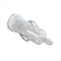 Panel Mount Female Luer Lock to 1/16" Barb (1.5mm) ID Tubing - Kynar 1000HD