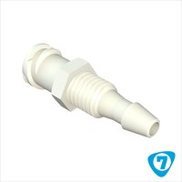 80369-7 Panel Mount Female Luer Lock to 1/8" (3mm) ID Tubing