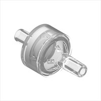 Acrylic High Flow Check Valve, Silicone Seal, 3/32" ID Bond-In Port
