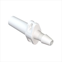 Male Slip Luer to 3/32" Barb (2.5mm) ID Tubing