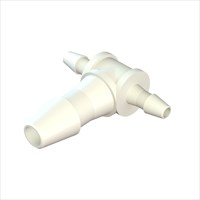 Tee Reducing Connector with 1/16" Barbs to 1/8" Barbed Leg