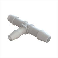 Tee Reducing Connector with 1/4" Barbs to 3/16" Barb