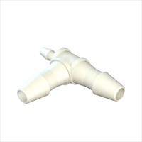 Tee Reducing Connector with 1/8" Barbs to 1/16" Barb